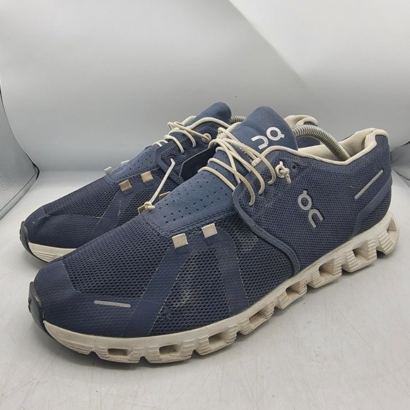 On Cloud 5 Mens 11.5 Denim Blue White Athletic Lightweight Shoes Outdoors Casual main image 7